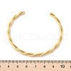 Ion Plating(IP) 304 Stainless Steel Twisted Rope Cuff Bangles BJEW-P296-01G-5