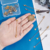 Unicraftale 20Pcs 2 Colors 304 Stainless Steel Chain Extender STAS-UN0060-91-4