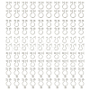 ARRICRAFT 100Pcs 5 Styles Plastic Clip-on Earring Findings KY-AR0001-30-1