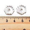 Rack Plating Brass Crystal Rhinestone Hexagon Spacer Beads KK-S379-13P-2