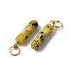 Natural Yellow Turquoise(Jasper) Pendants STAS-C120-01G-07-2