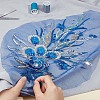 3D Flower Polyester Embroidery Sew on Flower Appliques PATC-WH0008-24B-6