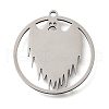 304 Stainless Steel Pendants STAS-S176-12P-1