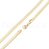304 Stainless Steel Herringbone Chains Necklace for Men NJEW-N050-A07-4-50G-2