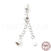 925 Sterling Silver Curb Chain Extender STER-G039-02A-S-1