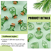 BENECREAT 2 Sets 9 Styles Mini Glass Bottle GLAA-BC0001-34-4