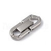 Non-Tarnish 304 Stainless Steel Fold Over Clasps STAS-G307-11C-P-2