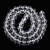Transparent Electroplate Glass Beads Strands GLAA-T032-T8mm-AA13-2