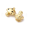Brass Pave Cubic Zirconia Charms KK-Q098-24G-2