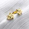 Brass Micro Pave Cubic Zirconia Adjustable Cuff Rings for Women RJEW-U053-02G-1