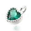 925 Sterling Silver Cubic Zirconia Charms STER-Q005-01A-C-2
