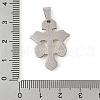 304 Stainless Steel Pendants STAS-C103-02GP-01-3