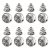 Tibetan Silver Guru Bead Sets PALLOY-TA0001-04AS-8