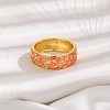 Brass Micro Pave Cubic Zirconia Finger Rings FS-WGFDCA6-04-3