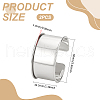 Unicraftale 2Pcs Alloy Grooved Bangles FIND-UN0015-98B-3
