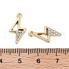 UV Plating Alloy Rhinestone Pendants ALRI-N058-08KCG-3