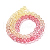 Transparent Painted Glass Beads Strands X1-DGLA-A034-T6mm-A07-5