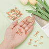   54Pcs 9 Styles Brass Ice Pick Pinch Bails for Pendant Making KK-PH0009-96-3