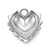 Non-Tarnish 304 Stainless Steel Pendants STAS-F287-36P-2