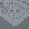 Plastic Reusable Drawing Painting Stencils Templates DIY-F018-B20-5