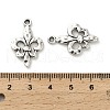 Lily Symbol Tibetan Style Alloy Pendants PALLOY-E776-01AS-02-3