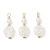 ABS Plastic Imitation Pearl Pendants PALLOY-JF03970-1