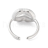 304 Stainless Steel Open Cuff Rings RJEW-H217-01P-3