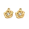 304 Stainless Steel Rhinestone Pendant STAS-U047-26G-1