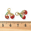 Brass Enamel Pendants KK-R229-07G-05-3