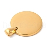 Ion Plating(IP) 304 Stainless Steel Pendants STAS-Q244-02G-2