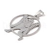 Non-Tarnish 201 Stainless Steel Pendants STAS-A094-05A-P-2
