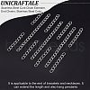Unicraftale 100Pcs 2 Style 304 Stainless Steel Curb Chain Extender STAS-UN0038-14P-3