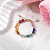 Adjustable Gemstone Finger Rings for Women RJEW-JR00874-02-1