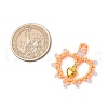 Glass Seed Beaded Heart Pendants PALLOY-MZ00588-02-2