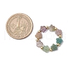 3Pcs Natural Indian Agate Finger Rings RJEW-JR00893-3