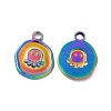 Ion Plating(IP) 304 Stainless Steel Pendants STAS-B032-34MC-1