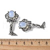 Angel Brass Opalite Pendants KK-D361-02AS-20-3