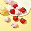 10Pcs 2 Colors Strawberry Food Grade Eco-Friendly Silicone Focal Beads SIL-FS0001-11-2