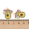 Cinco De Mayo Theme Alloy Enamel Pendants ENAM-V001-05G-G-3