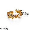Brass Micro Pave Cubic Zirconia Cuff Rings for Women FS-WGE5B0B-05-2
