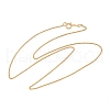 Brass Wheat Chain Necklaces for Women Men NJEW-Z068-12G-4