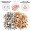 DICOSMETIC 1000Pcs 2 Colors CCB Plastic Bead Caps CCB-DC0001-16-4