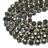 Natural Larvikite Beads Strands G-C116-A30-02-3