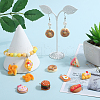 SUNNYCLUE 32Pcs 8 Styles Foods Opaque Resin Pendants RESI-SC0003-37-4