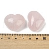 Mother's Day Gifts Heart Natural Rose Quartz Palm Stones G-C186-02D-3