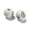St. Patrick's Day Series Printed Schima Wood European Beads WOOD-V002-01C-2