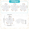 SUNNYCLUE 200Pcs Acrylic Bead Caps OACR-SC0001-83F-2