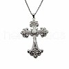 Vintage sparkling diamond cross large DIY accessory accessories IL0019-6-1