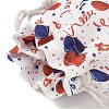Christmas Theme Cloth Printed Storage Bags ABAG-F010-02A-06-3