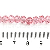 Transparent Baking Paint Glass Beads Strands X1-DGLA-A034-T6mm-D08-4